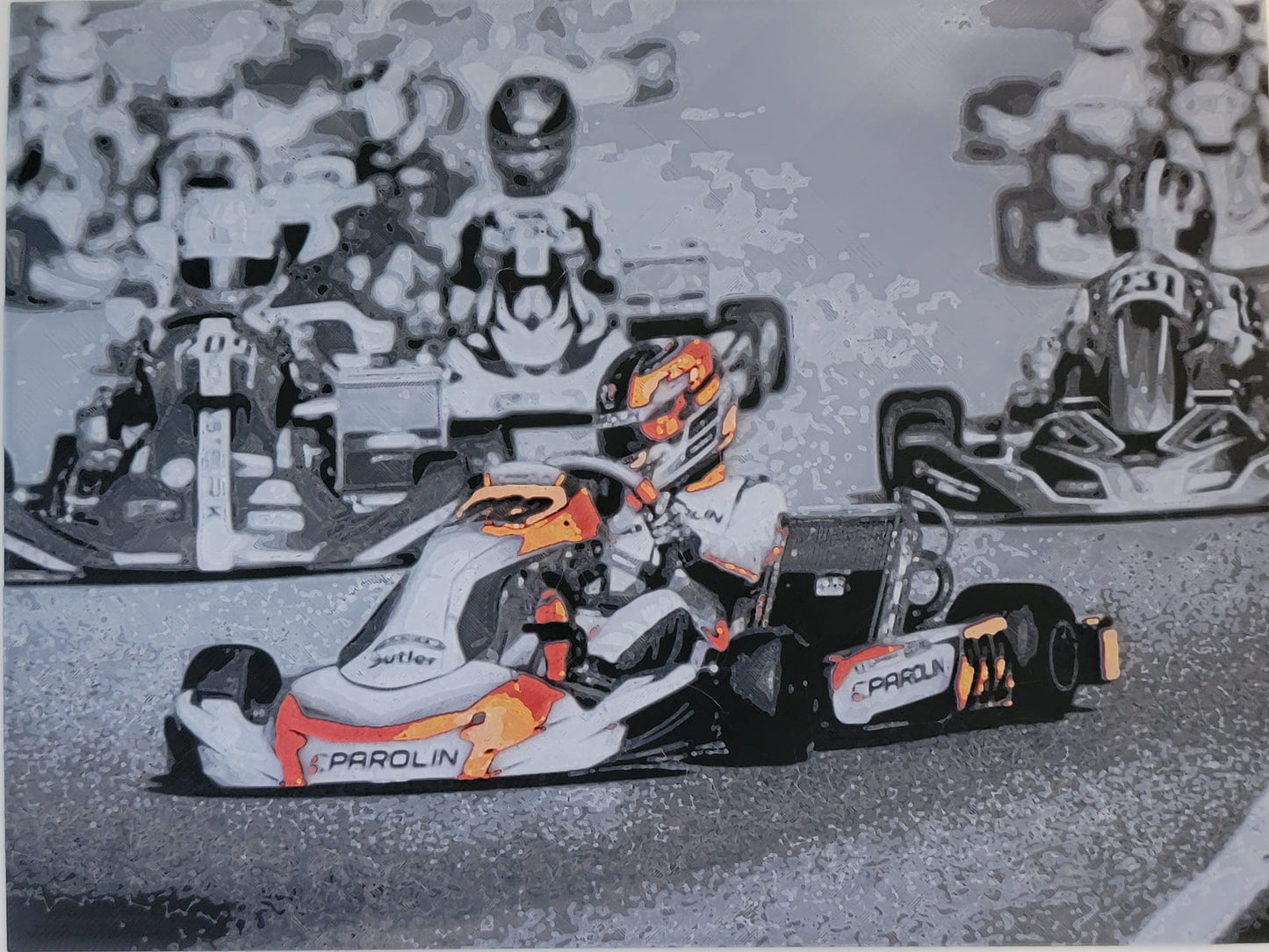 Stampa personalizzata 3D per motorsport: karting, moto, auto